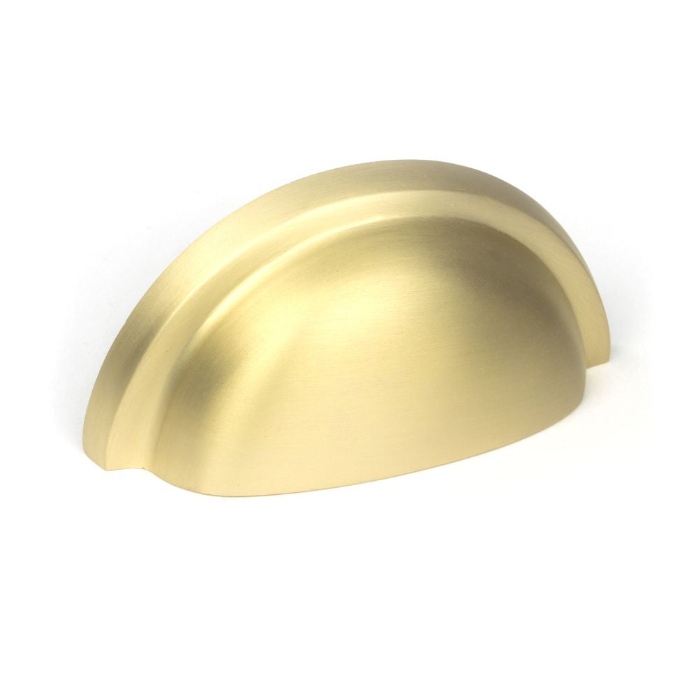 This is an image showing From The Anvil - Satin Brass Regency Concealed Drawer Pull available from T.H Wiggans Architectural Ironmongery in Kendal, quick delivery and discounted prices