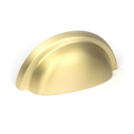 This is an image showing From The Anvil - Satin Brass Regency Concealed Drawer Pull available from T.H Wiggans Architectural Ironmongery in Kendal, quick delivery and discounted prices