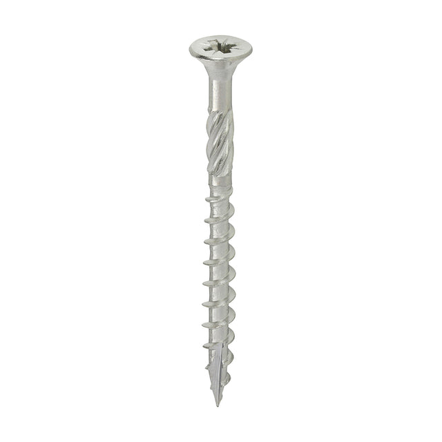 This is an image showing TIMCO Decking Screws - PZ - Double Countersunk - Stainless Steel - 4.5 x 50 - 250 Pieces Tub available from T.H Wiggans Ironmongery in Kendal, quick delivery at discounted prices.