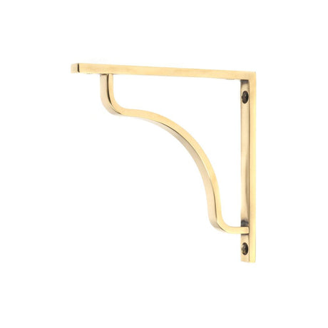 This is an image showing From The Anvil - Aged Brass Abingdon Shelf Bracket (150mm x 150mm) available from T.H Wiggans Architectural Ironmongery in Kendal, quick delivery and discounted prices