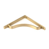 This is an image showing From The Anvil - Satin Brass Abingdon Shelf Bracket (150mm x 150mm) available from trade door handles, quick delivery and discounted prices