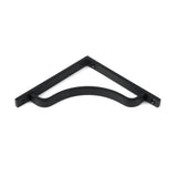 This is an image showing From The Anvil - Matt Black Abingdon Shelf Bracket (150mm x 150mm) available from trade door handles, quick delivery and discounted prices