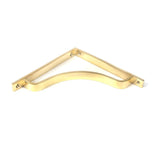 This is an image showing From The Anvil - Polished Brass Abingdon Shelf Bracket (200mm x 200mm) available from trade door handles, quick delivery and discounted prices