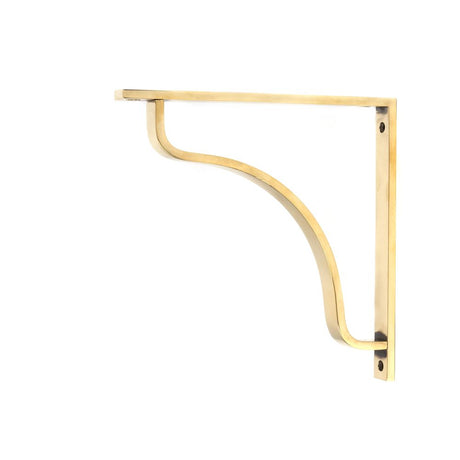 This is an image showing From The Anvil - Aged Brass Abingdon Shelf Bracket (200mm x 200mm) available from T.H Wiggans Architectural Ironmongery in Kendal, quick delivery and discounted prices