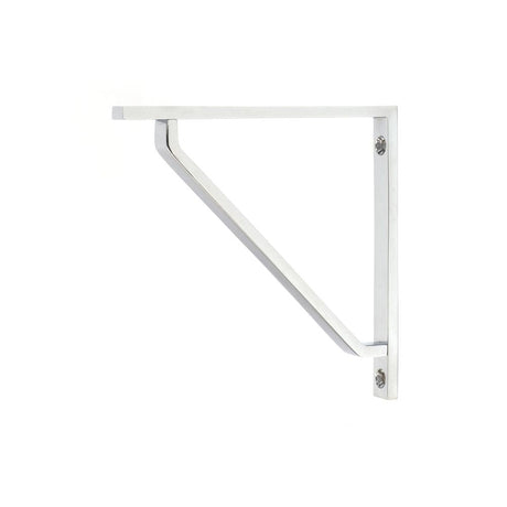 This is an image showing From The Anvil - Polished Chrome Barton Shelf Bracket (150mm x 150mm) available from T.H Wiggans Architectural Ironmongery in Kendal, quick delivery and discounted prices