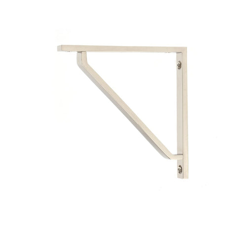 This is an image showing From The Anvil - Polished Nickel Barton Shelf Bracket (150mm x 150mm) available from T.H Wiggans Architectural Ironmongery in Kendal, quick delivery and discounted prices