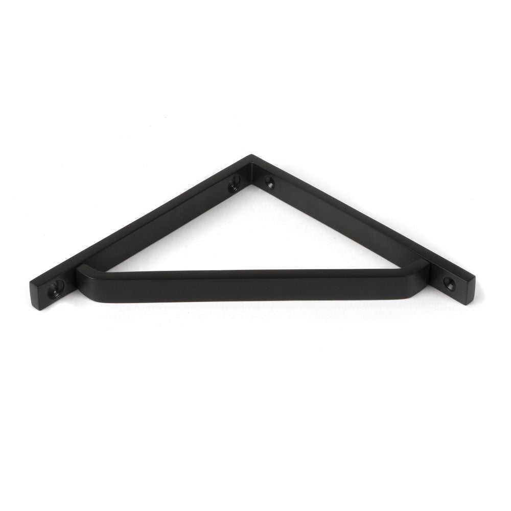 This is an image showing From The Anvil - Aged Bronze Barton Shelf Bracket (150mm x 150mm) available from trade door handles, quick delivery and discounted prices
