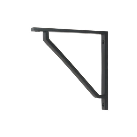 This is an image showing From The Anvil - Matt Black Barton Shelf Bracket (150mm x 150mm) available from T.H Wiggans Architectural Ironmongery in Kendal, quick delivery and discounted prices