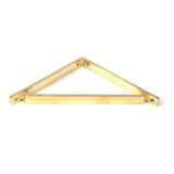 This is an image showing From The Anvil - Polished Brass Barton Shelf Bracket (200mm x 200mm) available from trade door handles, quick delivery and discounted prices