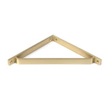 This is an image showing From The Anvil - Satin Brass Barton Shelf Bracket (200mm x 200mm) available from trade door handles, quick delivery and discounted prices