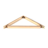 This is an image showing From The Anvil - Polished Bronze Barton Shelf Bracket (200mm x 200mm) available from trade door handles, quick delivery and discounted prices