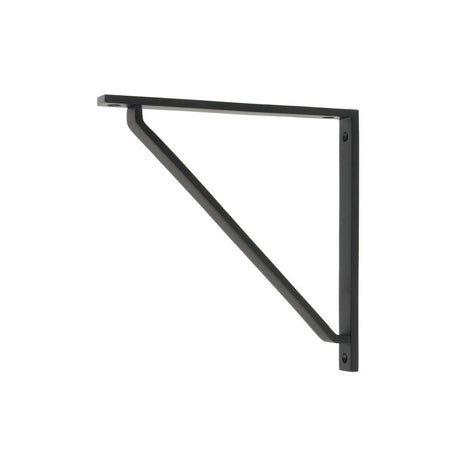 This is an image showing From The Anvil - Matt Black Barton Shelf Bracket (200mm x 200mm) available from T.H Wiggans Architectural Ironmongery in Kendal, quick delivery and discounted prices