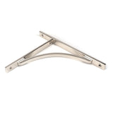 This is an image showing From The Anvil - Polished Nickel Apperley Shelf Bracket (260mm x 200mm) available from trade door handles, quick delivery and discounted prices