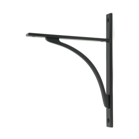This is an image showing From The Anvil - Matt Black Apperley Shelf Bracket (260mm x 200mm) available from T.H Wiggans Architectural Ironmongery in Kendal, quick delivery and discounted prices