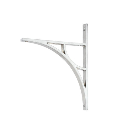 This is an image showing From The Anvil - Satin Chrome Tyne Shelf Bracket (260mm x 200mm) available from T.H Wiggans Architectural Ironmongery in Kendal, quick delivery and discounted prices