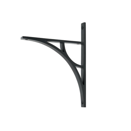 This is an image showing From The Anvil - Matt Black Tyne Shelf Bracket (260mm x 200mm) available from T.H Wiggans Architectural Ironmongery in Kendal, quick delivery and discounted prices