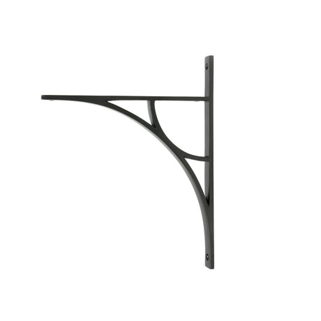 This is an image showing From The Anvil - Aged Bronze Tyne Shelf Bracket (314mm x 250mm) available from T.H Wiggans Architectural Ironmongery in Kendal, quick delivery and discounted prices