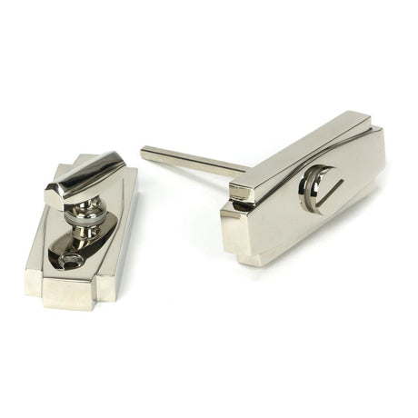 This is an image of From The Anvil - Polished Nickel Art Deco Thumbturn available to order from T.H Wiggans Architectural Ironmongery in Kendal, quick delivery and discounted prices.