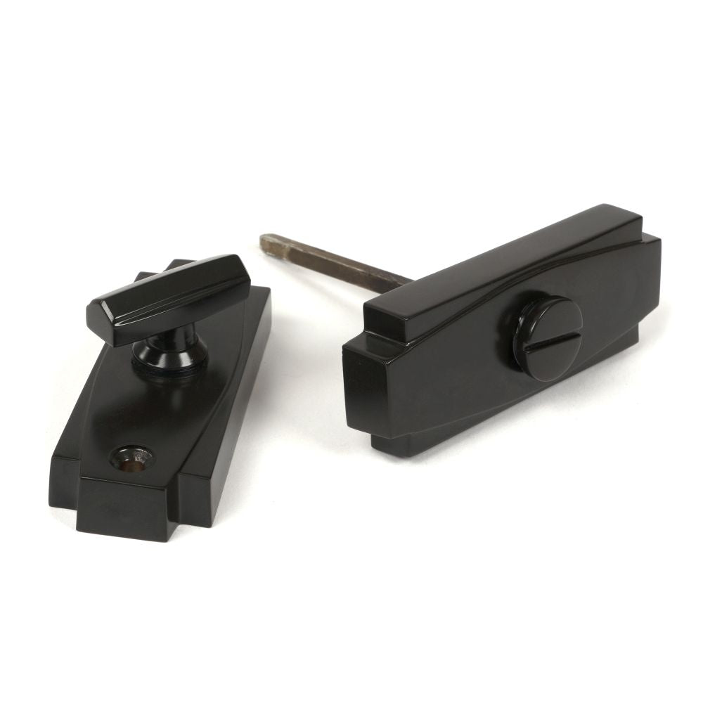 This is an image of From The Anvil - Aged Bronze Art Deco Thumbturn available to order from T.H Wiggans Architectural Ironmongery in Kendal, quick delivery and discounted prices.