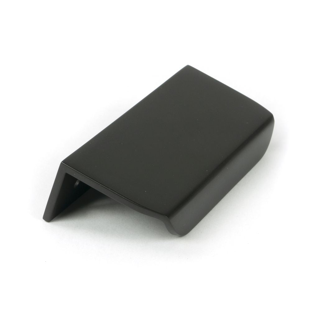 This is an image showing From The Anvil - Aged Bronze 100mm Moore Edge Pull available from T.H Wiggans Architectural Ironmongery in Kendal, quick delivery and discounted prices