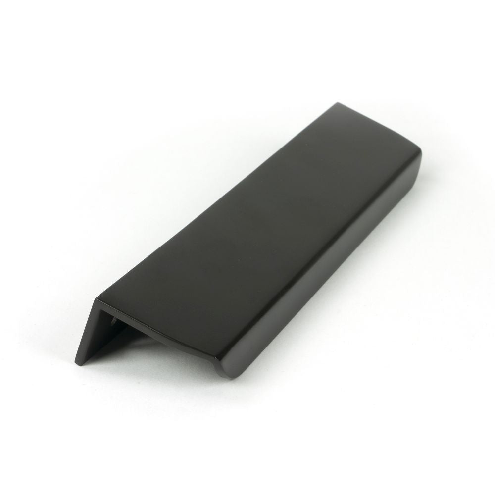 This is an image showing From The Anvil - Aged Bronze 200mm Moore Edge Pull available from T.H Wiggans Architectural Ironmongery in Kendal, quick delivery and discounted prices