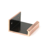 This is an image showing From The Anvil - Polished Bronze 50mm Plain Edge Pull available from trade door handles, quick delivery and discounted prices