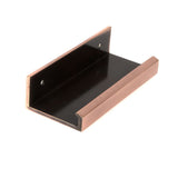 This is an image showing From The Anvil - Polished Bronze 100mm Plain Edge Pull available from trade door handles, quick delivery and discounted prices