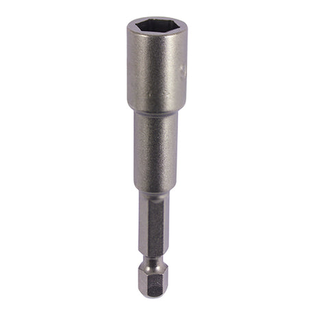 This is an image showing TIMCO Magnetic Socket Driver Bit - Hex - 5/16 x 65 - 1 Each Blister Pack available from T.H Wiggans Ironmongery in Kendal, quick delivery at discounted prices.