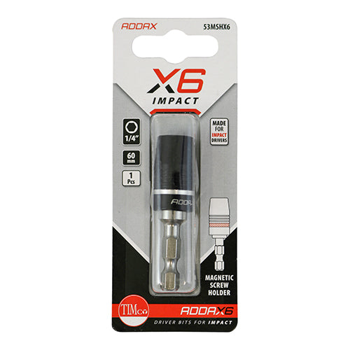 This is an image showing TIMCO Magnetic Screw Holder - 53mm - 1 Each Blister Pack available from T.H Wiggans Ironmongery in Kendal, quick delivery at discounted prices.