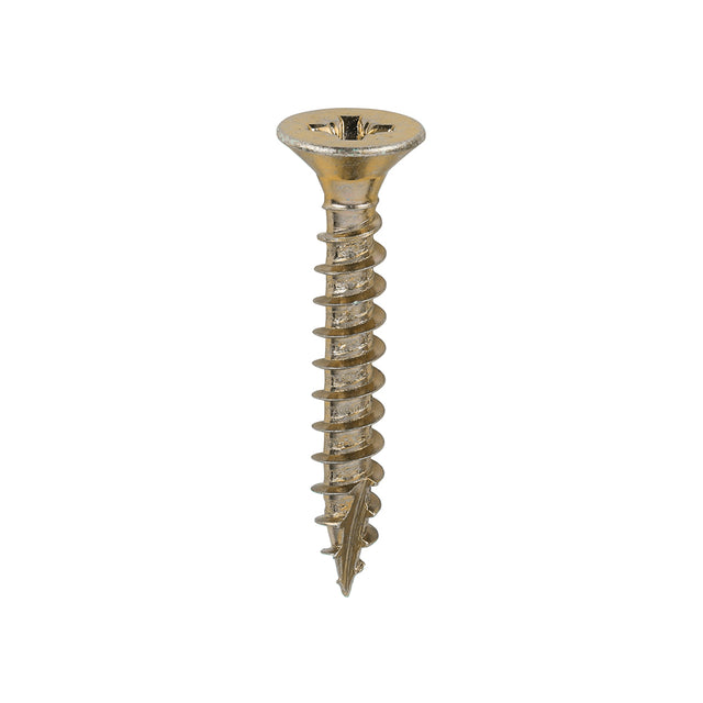 This is an image showing TIMCO Classic Multi-Purpose Screws - PZ - Double Countersunk - Yellow - 6.0 x 40 - 200 Pieces Box available from T.H Wiggans Ironmongery in Kendal, quick delivery at discounted prices.