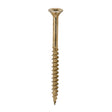 This is an image showing TIMCO C2 Clamp-Fix - TX - Double Countersunk with Ribs - Twin-Cut - Yellow - 6.0 x 80 - 200 Pieces Box available from T.H Wiggans Ironmongery in Kendal, quick delivery at discounted prices.