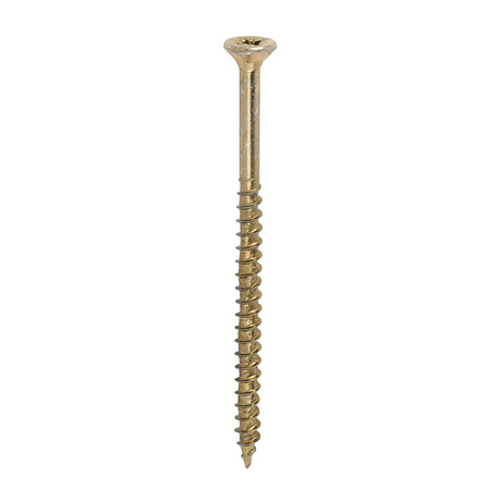 This is an image showing TIMCO Velocity Premium Multi-Use Screws - PZ - Double Countersunk - Yellow
 - 6.0 x 100 - 100 Pieces Box available from T.H Wiggans Ironmongery in Kendal, quick delivery at discounted prices.