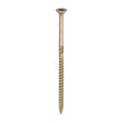 This is an image showing TIMCO C2 Clamp-Fix - TX - Double Countersunk with Ribs - Twin-Cut - Yellow - 6.0 x 120 - 100 Pieces Box available from T.H Wiggans Ironmongery in Kendal, quick delivery at discounted prices.