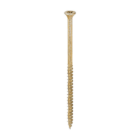 This is an image showing TIMCO Velocity Premium Multi-Use Screws - PZ - Double Countersunk - Yellow
 - 6.0 x 120 - 100 Pieces Box available from T.H Wiggans Ironmongery in Kendal, quick delivery at discounted prices.