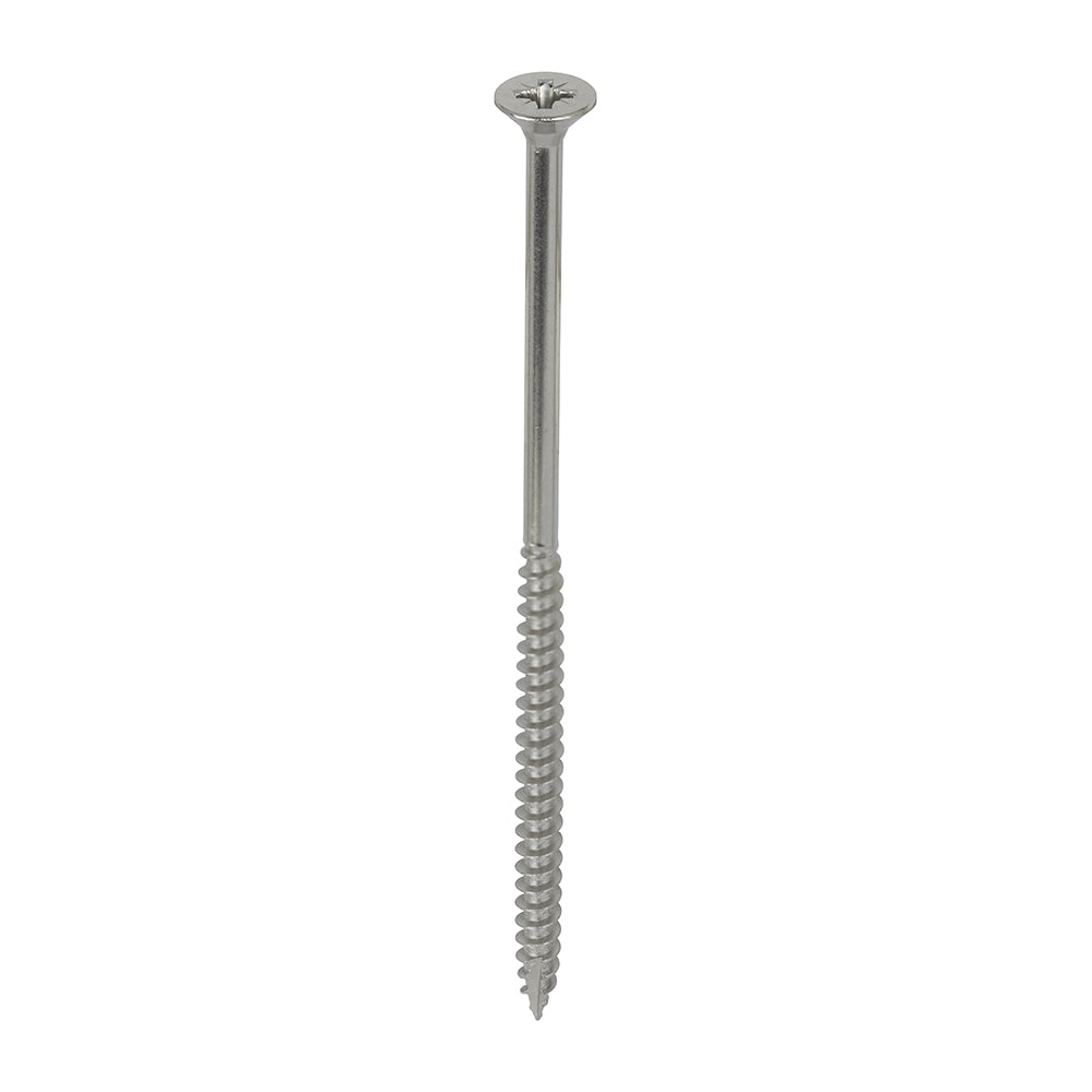 This is an image showing TIMCO Classic Multi-Purpose Screws - PZ - Double Countersunk - A4 Stainless Steel
 - 6.0 x 130 - 100 Pieces Box available from T.H Wiggans Ironmongery in Kendal, quick delivery at discounted prices.