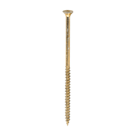 This is an image showing TIMCO Velocity Premium Multi-Use Screws - PZ - Double Countersunk - Yellow
 - 6.0 x 130 - 100 Pieces Box available from T.H Wiggans Ironmongery in Kendal, quick delivery at discounted prices.