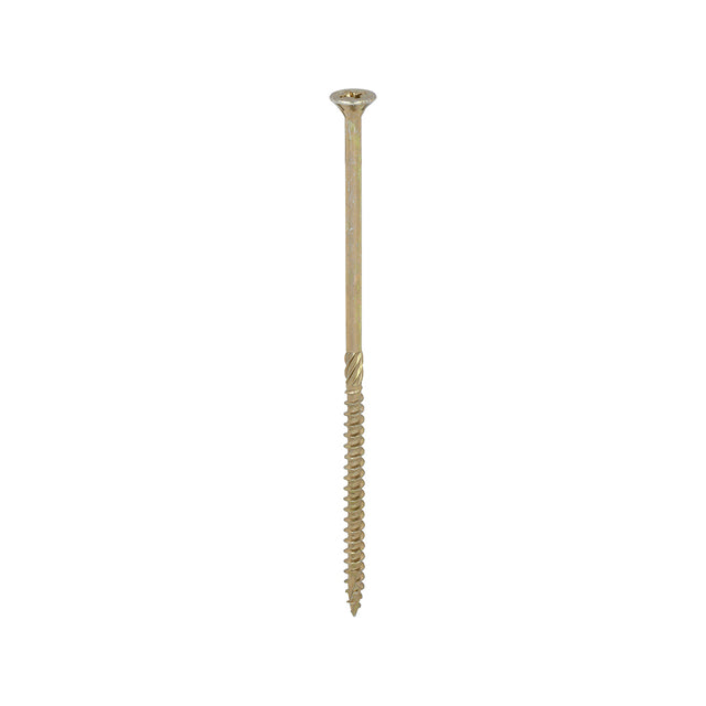 This is an image showing TIMCO C2 Strong-Fix - PZ - Double Countersunk - Twin-Cut - Yellow - 6.0 x 150 - 100 Pieces Box available from T.H Wiggans Ironmongery in Kendal, quick delivery at discounted prices.