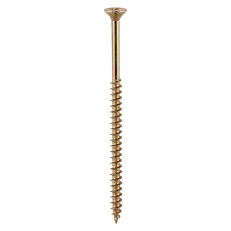 This is an image showing TIMCO Solo Woodscrews - PZ - Double Countersunk - Yellow - 6.0 x 150 - 2 Pieces TIMpac available from T.H Wiggans Ironmongery in Kendal, quick delivery at discounted prices.