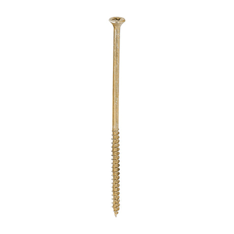 This is an image showing TIMCO Velocity Premium Multi-Use Screws - PZ - Double Countersunk - Yellow
 - 6.0 x 150 - 100 Pieces Box available from T.H Wiggans Ironmongery in Kendal, quick delivery at discounted prices.