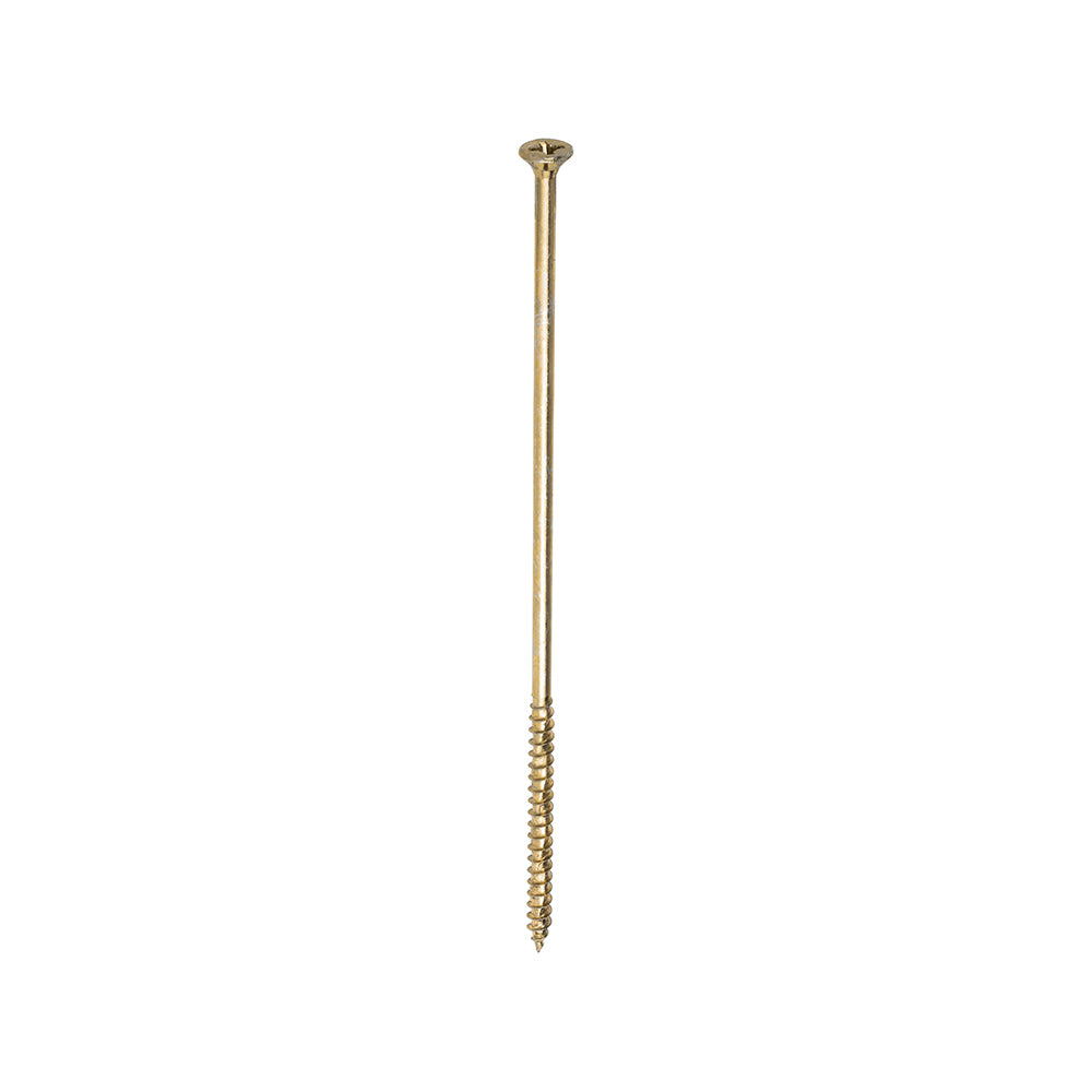 This is an image showing TIMCO Velocity Premium Multi-Use Screws - PZ - Double Countersunk - Yellow
 - 6.0 x 200 - 100 Pieces Box available from T.H Wiggans Ironmongery in Kendal, quick delivery at discounted prices.