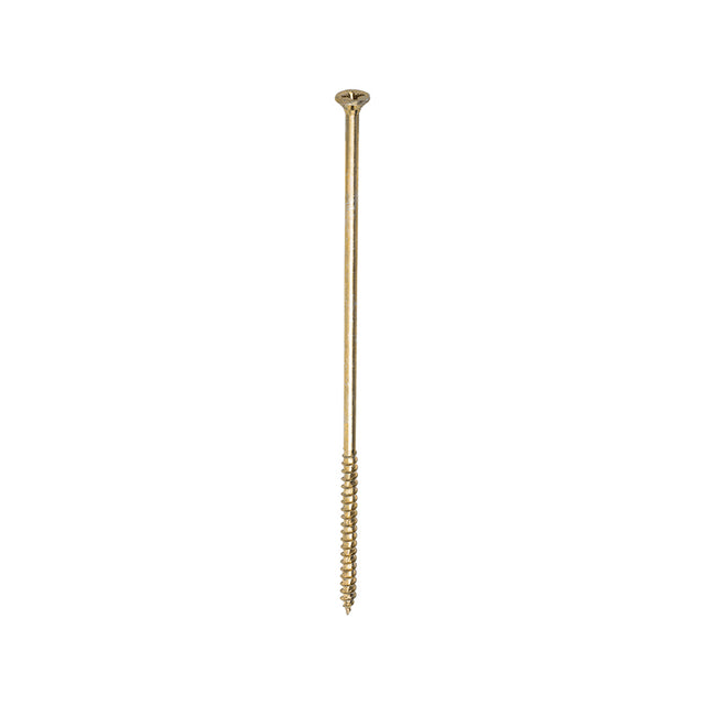 This is an image showing TIMCO Velocity Premium Multi-Use Screws - PZ - Double Countersunk - Yellow
 - 6.0 x 200 - 100 Pieces Box available from T.H Wiggans Ironmongery in Kendal, quick delivery at discounted prices.
