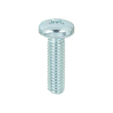 This is an image showing TIMCO Metric Threaded Machine Screws - PZ - Pan Head - Zinc - M6 x 20 - 100 Pieces Box available from T.H Wiggans Ironmongery in Kendal, quick delivery at discounted prices.