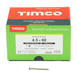This is an image showing TIMCO TIMCO Decking Industry Pack - 4.5 x 60 - 1000 Pieces Box available from T.H Wiggans Ironmongery in Kendal, quick delivery at discounted prices.