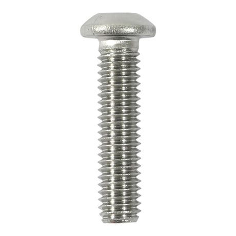 This is an image showing TIMCO Socket Screws - Button - A2 Stainless Steel - M6 x 12 - 10 Pieces Bag available from T.H Wiggans Ironmongery in Kendal, quick delivery at discounted prices.