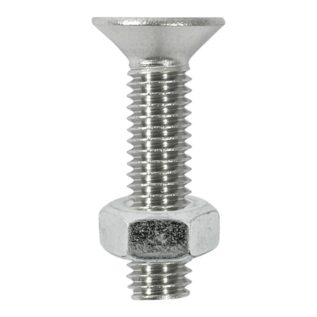 This is an image showing TIMCO Socket Screws & Hex Nuts - Countersunk - Stainless Steel - M6 x 20 - 8 Pieces TIMpac available from T.H Wiggans Ironmongery in Kendal, quick delivery at discounted prices.