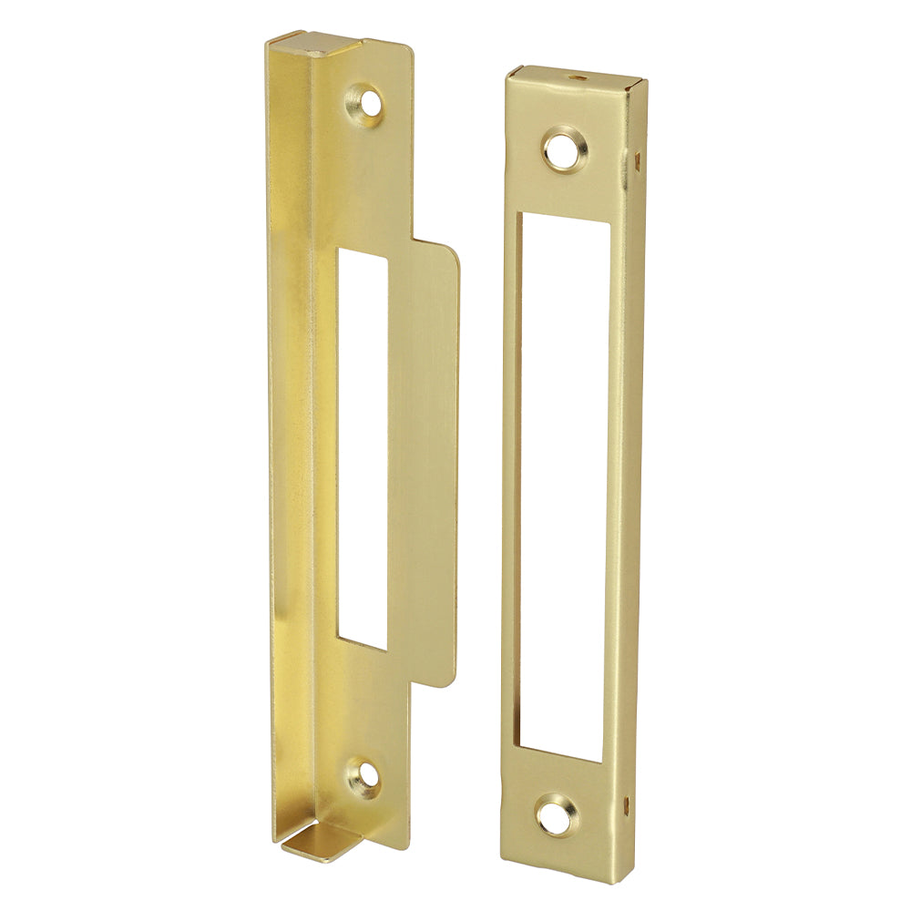 This is an image showing TIMCO 3 Lever Sashlock Rebate Kit - Electro Brass - 13mm - 1 Each Plain Bag available from T.H Wiggans Ironmongery in Kendal, quick delivery at discounted prices.