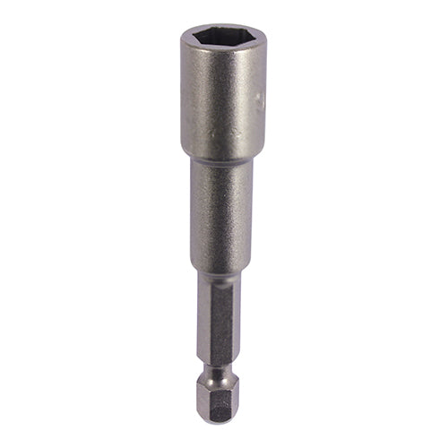 This is an image showing TIMCO Magnetic Socket Driver Bit - Hex - 6 x 65 - 1 Each Blister Pack available from T.H Wiggans Ironmongery in Kendal, quick delivery at discounted prices.