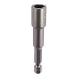 This is an image showing TIMCO Magnetic Socket Driver Bit - Hex - 6 x 65 - 1 Each Blister Pack available from T.H Wiggans Ironmongery in Kendal, quick delivery at discounted prices.