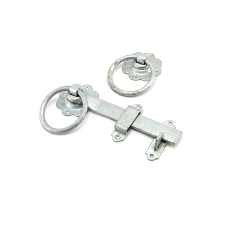 This is an image of Spira Brass - Ring Gate Latch - Plain Zinc available to order from T.H Wiggans Architectural Ironmongery in Kendal, quick delivery and discounted prices.