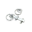 This is an image of Spira Brass - Ring Gate Latch - Twisted Zinc available to order from T.H Wiggans Architectural Ironmongery in Kendal, quick delivery and discounted prices.